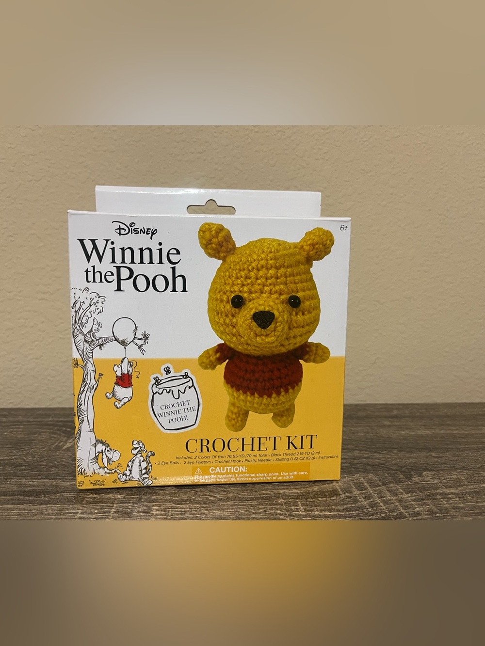Disney Winnie the Pooh Crochet Kit - Yellow & Red